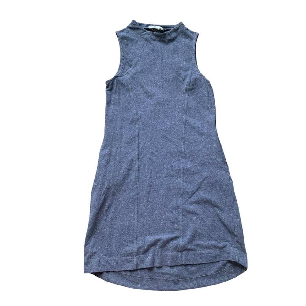 Synergy Organic Sleeveless Blue Gray Dress XS